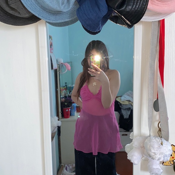 La senza babydoll hot pink top - Picture 1 of 2